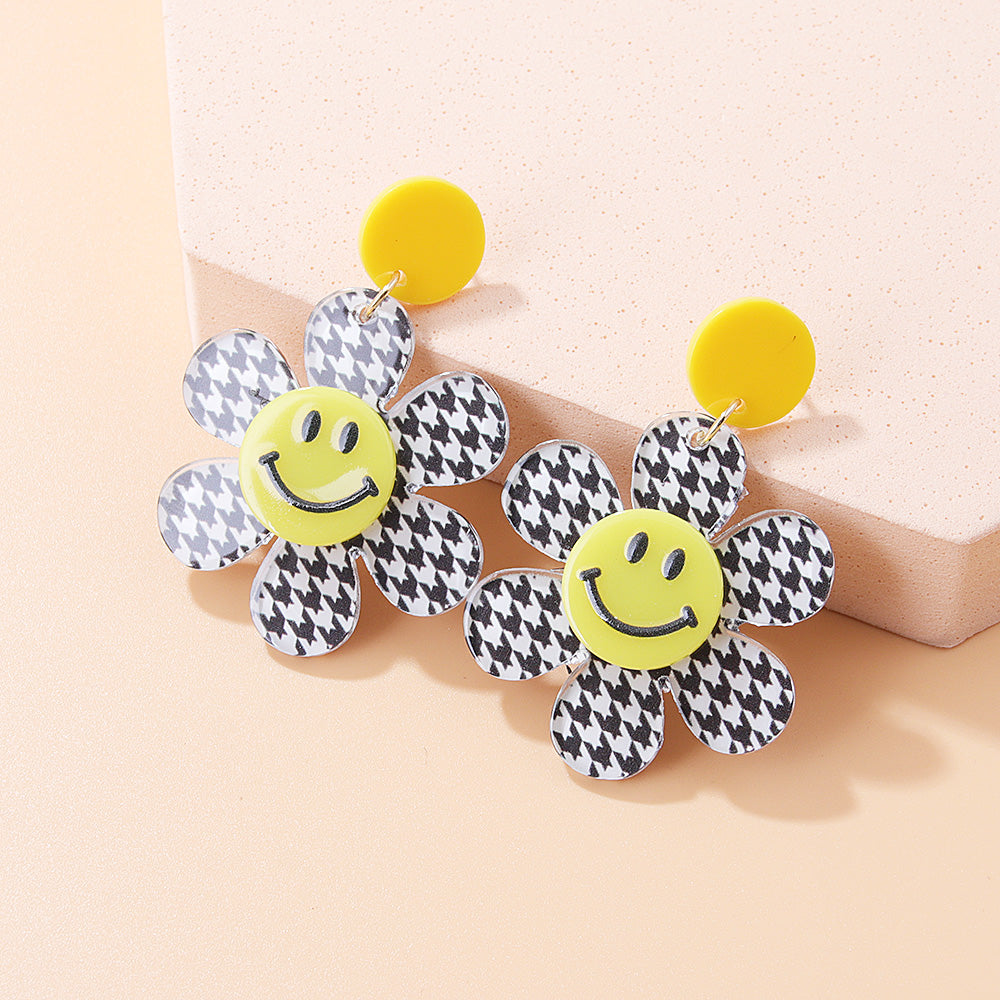 Clear Smiles - Yellow/Houndstooth